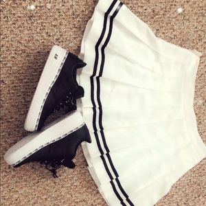 Black & White School Skirt